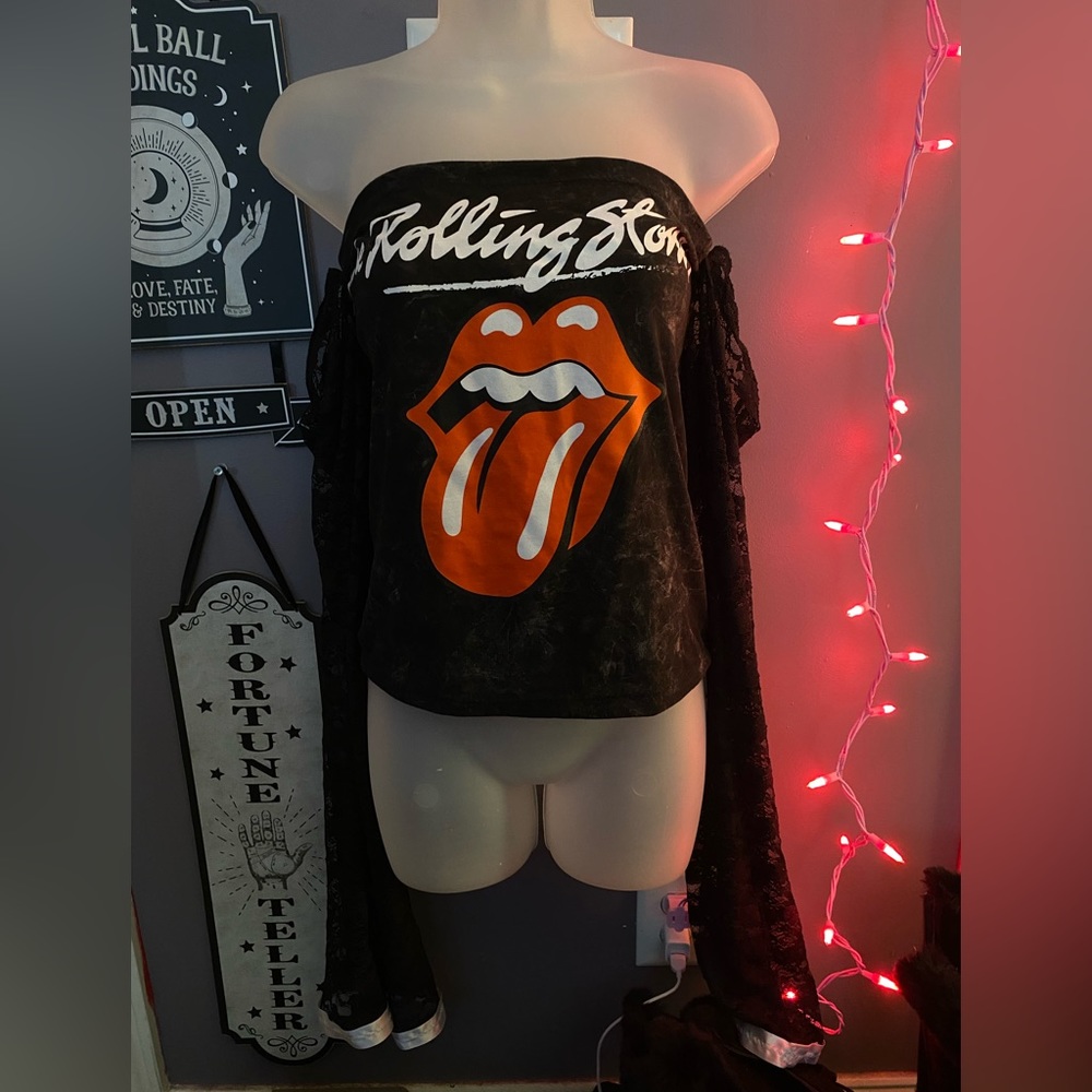Rolling Stones Off Shoulder Top